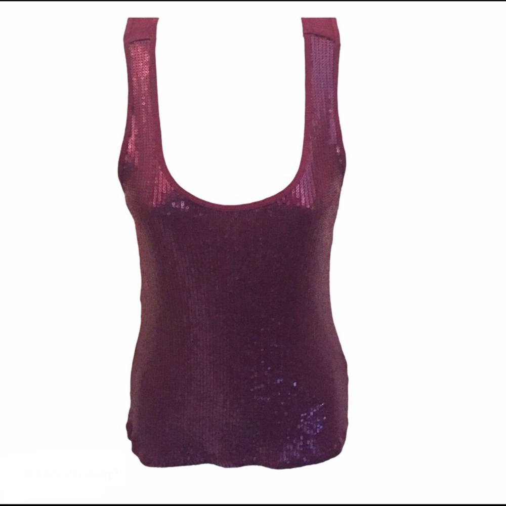 Sequined tank top